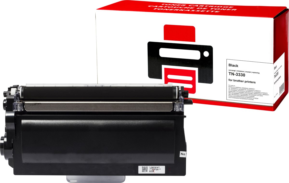 Brother TN-3330 toner |Zwart| - Pixeljet